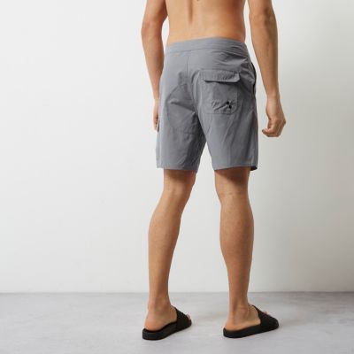 Grey pocket board shorts